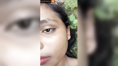 Hot Bihari girl jungle fucking Bhojpuri mms video
