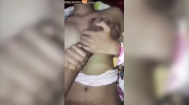 Young cousin girl pussy fucking with boobs press