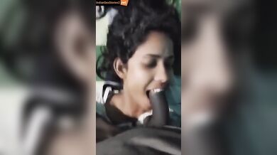Unmarried Bihari girl sucking long cock