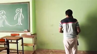 Sexy college girl groped and fucked by classes sir