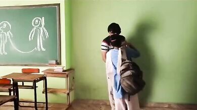 Sexy college girl groped and fucked by classes sir