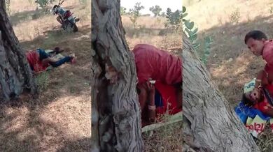Rajasthani bhabhi and lover caught fucking outdoor mms