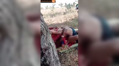 Rajasthani bhabhi and lover caught fucking outdoor mms