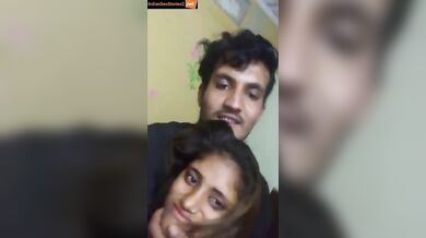 Young devar and hot bhabhi boobs pressing mms clip