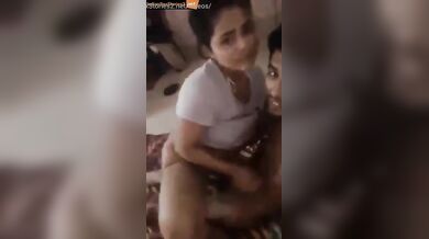 Young college girl riding her boyfriend in BF MMS