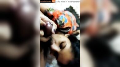 Unmarried sister sucking married bhai ka lund