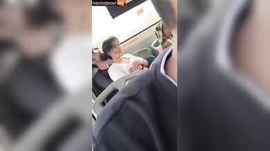 College girl full hot romance in government bus