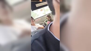 College girl full hot romance in government bus