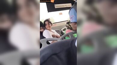 College girl full hot romance in government bus