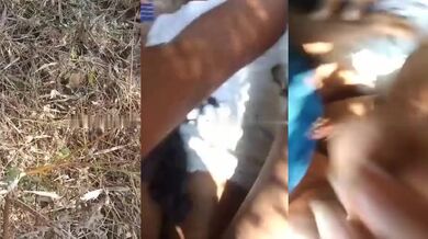 Young girl hairy pussy fucking in jungle bf mms