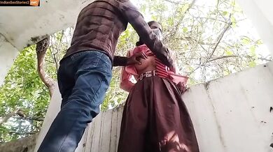 Secret mms expose of girlfriend fucking in jungle