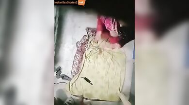 Tenant lover girl caught in covert camera mms