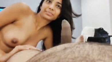 Telugu girlfriend playing with boyfriend’s cock