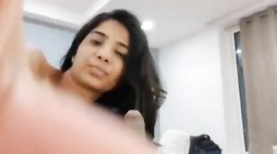 Telugu girlfriend playing with boyfriend’s cock