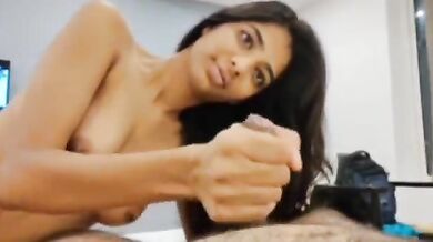 Telugu girlfriend playing with boyfriend’s cock