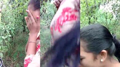 Young village girl outdoor cock sucking mms video