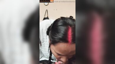 Desi bhabhi deep and lovely blowjob clip with devar