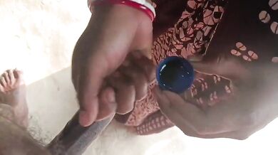 Village aunty lund massage and doggy shot video