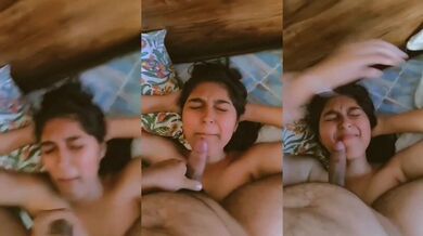 Desi girlfriend gets facial cumshot from boyfriend (hot mms porn)