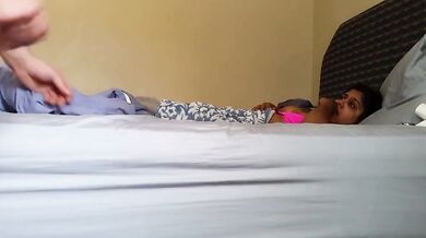 Hot NRI maal sucking white cock and eating sperms