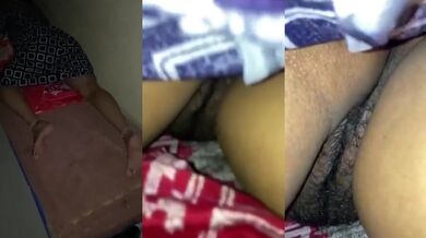 Brother filmed upskirt mms of sister’s hairy pussy