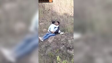 College girl and boyfriend’s very hot outdoor mms