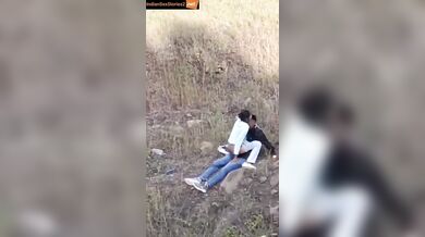 College girl and boyfriend’s very hot outdoor mms