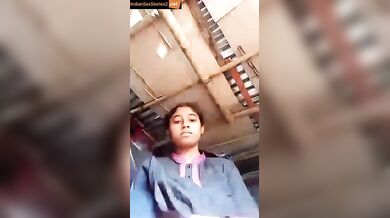 Sexy village girl big tits and black pussy showing video call