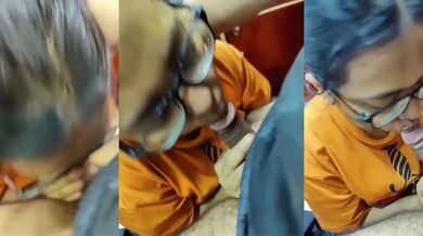 Nerdy mumbai college girl full hot sucking mms