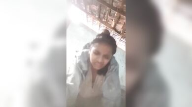 Village hot maal fucked in doggy pose (she farts)!