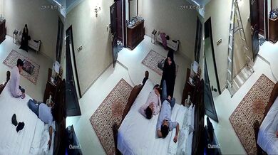 Muslim aunty fucking 3 guys (full CCTV recording)