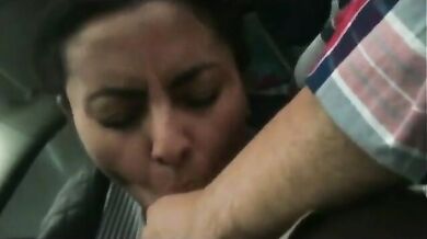 Whore secretary cum eating car blowjob mms