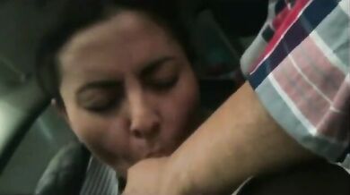 Whore secretary cum eating car blowjob mms